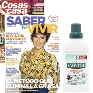 Revista Saber vivir, Cosas de casa, Sanytol desinfectante Textil junio 2021