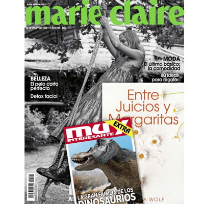 Revistas Marie Claire libro y Muy Interesante febrero 2022