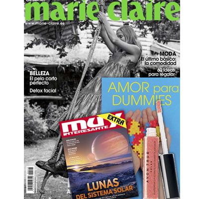 Revistas Marie Claire producto Avon y Muy Interesante febrero 2022
