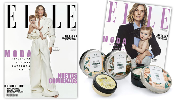 Revista Elle septiembre de 2022 regalo crema The Body Shop
