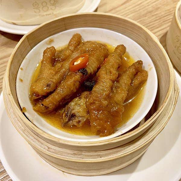 Patas de pollo comida coreana